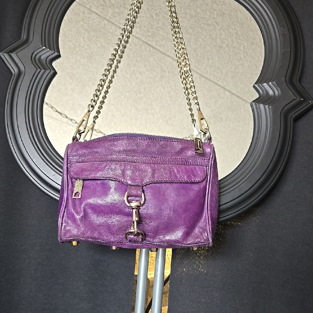 Rebecca Minkoff Purple Leather Crossbody Bag